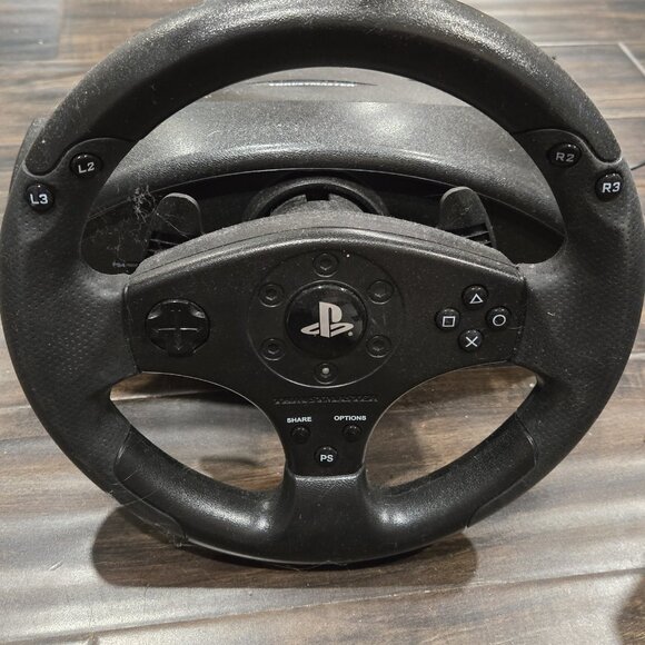PlayStation 3 & 4 Thrustmaster T80 Black Racing Wheel & Pedals Tested Works! - Picture 4 of 6